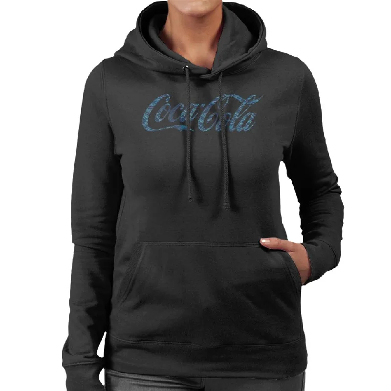 Coca Cola Hawaiian Logo Women's Hooded Sweatshirt Hoodie with Hidden Zipper Minimalist Clean Coca Cola Hawaiian Logo Women's Hooded Sweatshirt Hoodie with Hidden Zipper Minimalist Clean