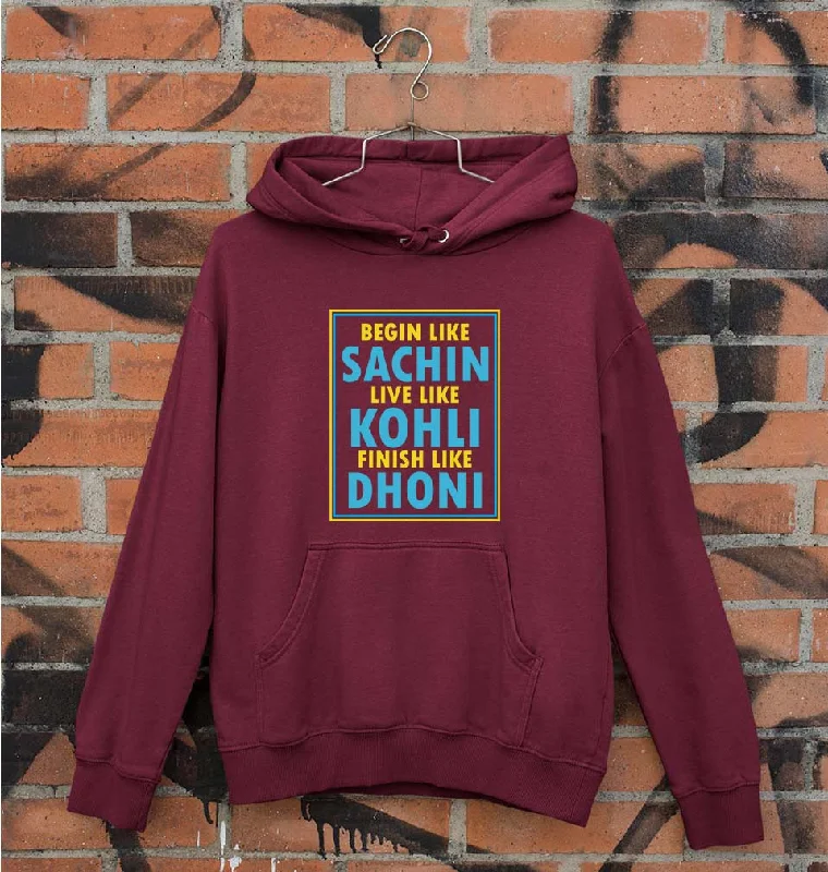 CRICKET Sachin Kohli Dhoni Unisex Hoodie for Men/Women