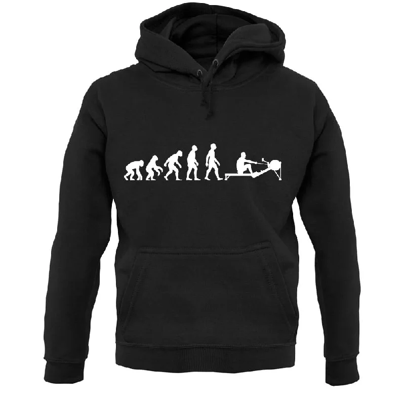 Evolution Of Man Rowing Machine Unisex Hoodie Cotton Hoodie Fleece Lining Warmth