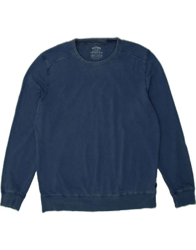 FAT FACE Mens Sweatshirt Jumper Large Navy Blue Cotton