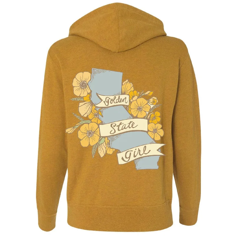 Golden State Girl Zip Up Hoodie