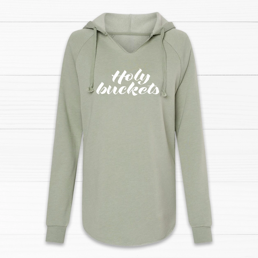 Holy Buckets Women's V-Neck Hoodie