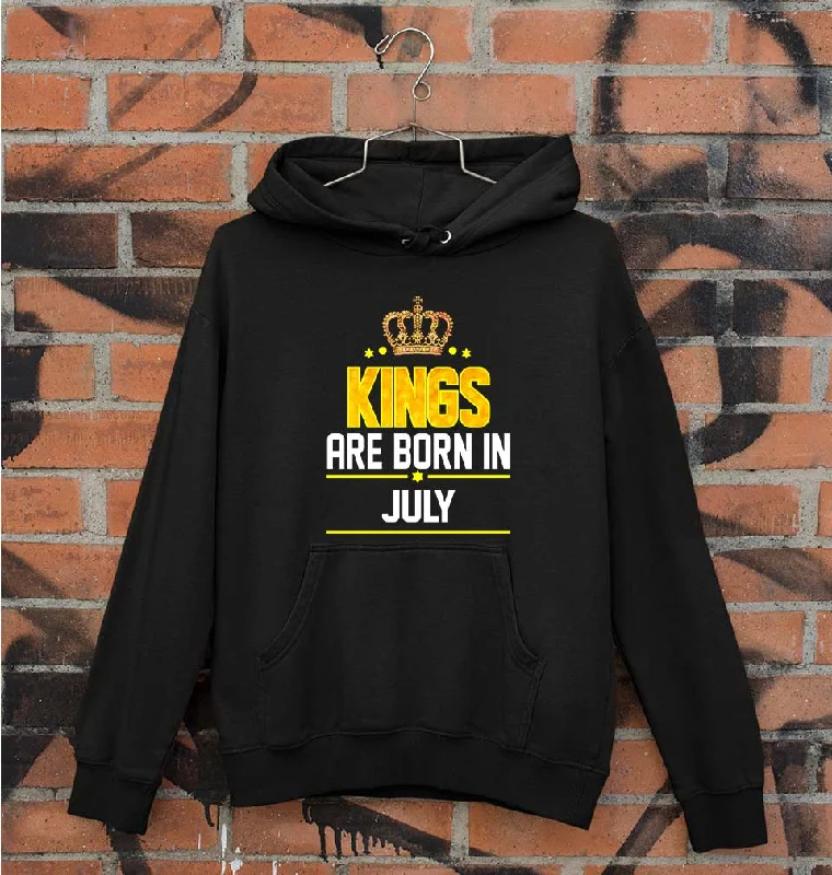Kings Are Born In July Unisex Hoodie for Men/Women Hoodie with Turtle Neck Cozy Winter Kings Are Born In July Unisex Hoodie for Men/Women Hoodie with Turtle Neck Cozy Winter