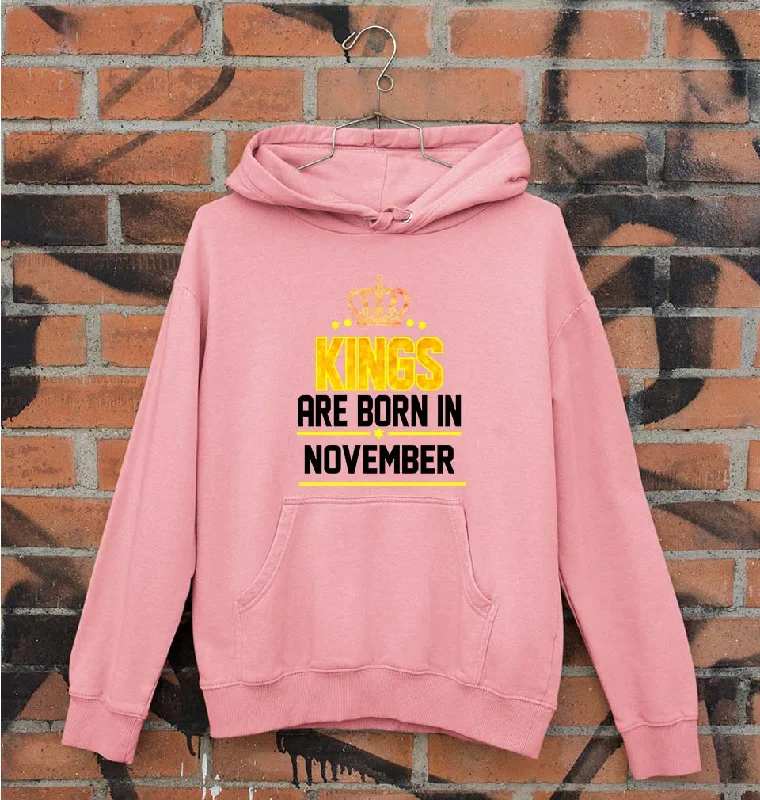 Kings Are Born In November Unisex Hoodie for Men/Women Hoodie with Raglan Sleeves Sporty Comfortable Kings Are Born In November Unisex Hoodie for Men/Women Hoodie with Raglan Sleeves Sporty Comfortable
