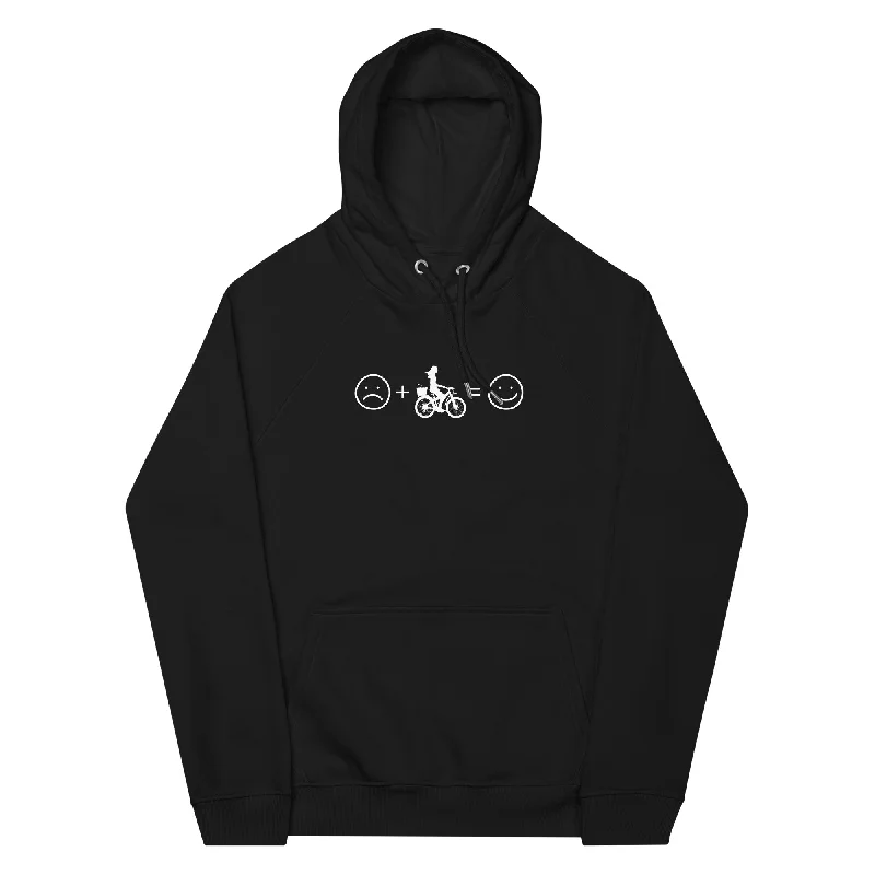 Lächelndes Gesicht und Radfahren - Unisex Premium Organic Hoodie Hoodie with Logo Branding Identity Lächelndes Gesicht und Radfahren - Unisex Premium Organic Hoodie Hoodie with Logo Branding Identity