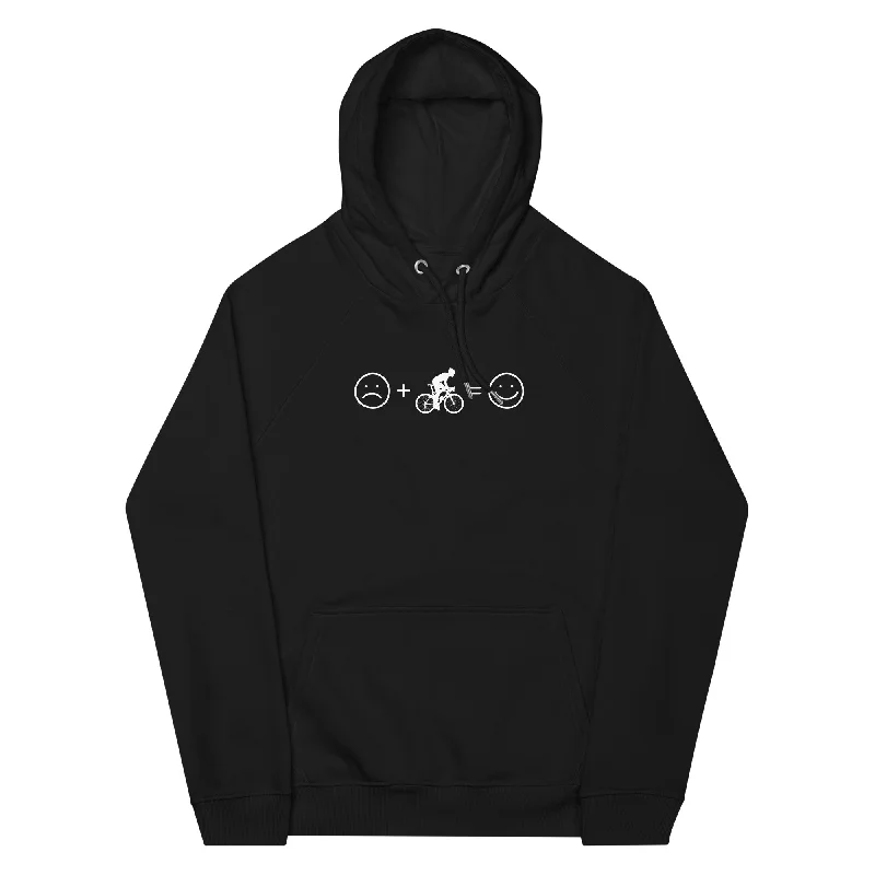Lächelndes Gesicht und Radfahren - Unisex Premium Organic Hoodie Oversized Hoodie Comfort Casual Lächelndes Gesicht und Radfahren - Unisex Premium Organic Hoodie Oversized Hoodie Comfort Casual
