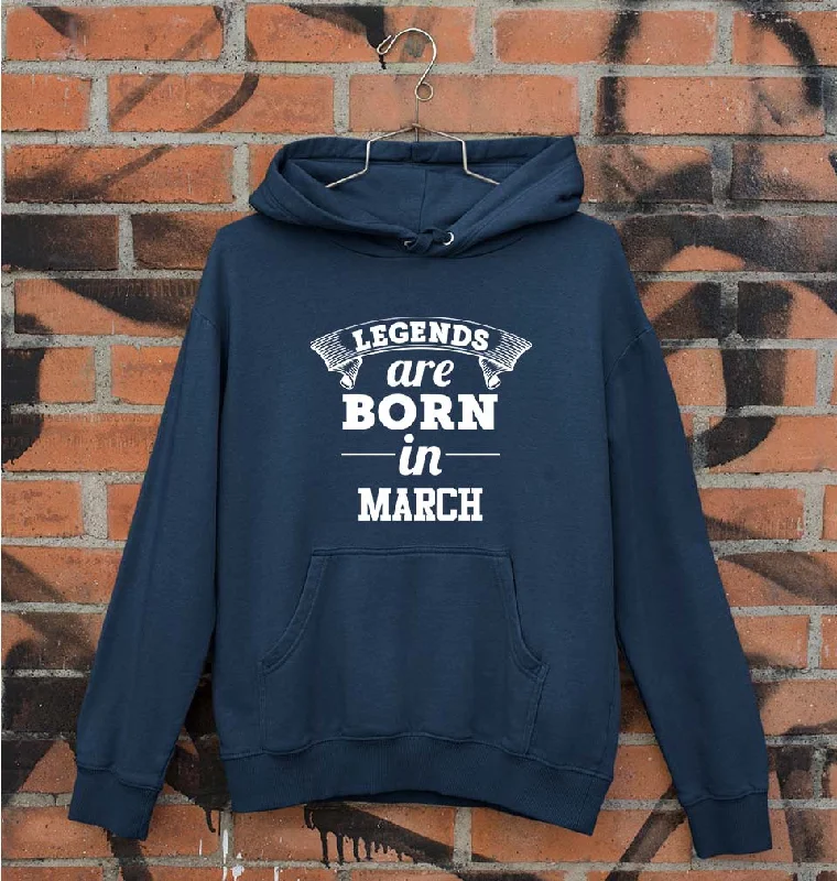 Legends are Born in March Unisex Hoodie for Men/Women Hoodie with Illustration Artistic Creative Legends are Born in March Unisex Hoodie for Men/Women Hoodie with Illustration Artistic Creative