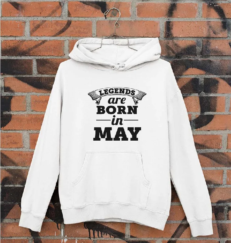 Legends are Born in May Unisex Hoodie for Men/Women Hoodie with Hem Drawcord Adjustable Customizable Legends are Born in May Unisex Hoodie for Men/Women Hoodie with Hem Drawcord Adjustable Customizable