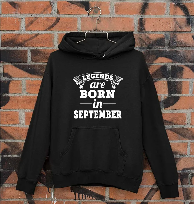 Legends are born in september Unisex Hoodie for Men/Women Hoodie with Raglan Sleeves Sporty Comfortable Legends are born in september Unisex Hoodie for Men/Women Hoodie with Raglan Sleeves Sporty Comfortable