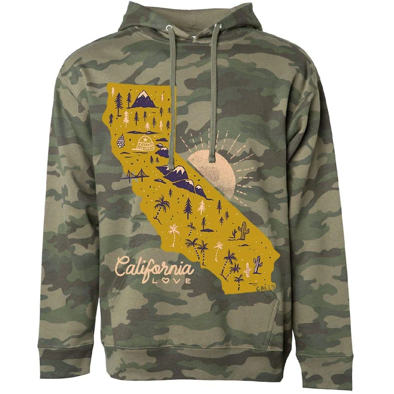 Map California Love Hoodie