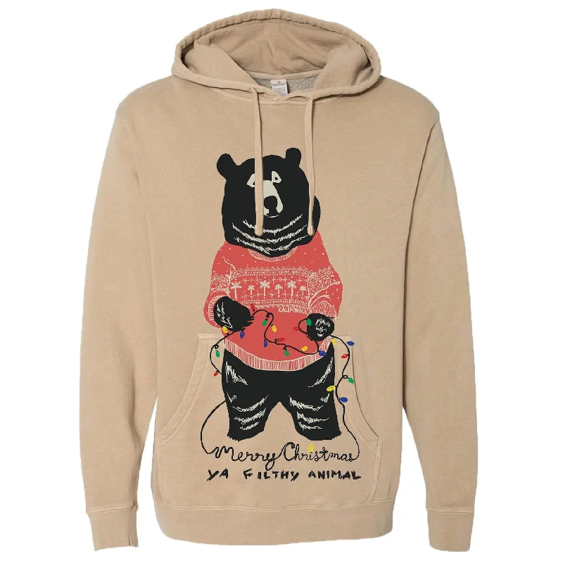 Merry Christmas Filthy Animal Tan Hoodie