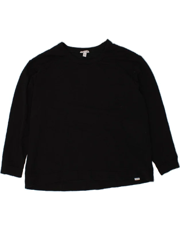 ORVIS Womens Sweatshirt Jumper UK 18 XL Black Modal Hoodie with Cuffed Sleeves Snug Secure ORVIS Womens Sweatshirt Jumper UK 18 XL Black Modal Hoodie with Cuffed Sleeves Snug Secure