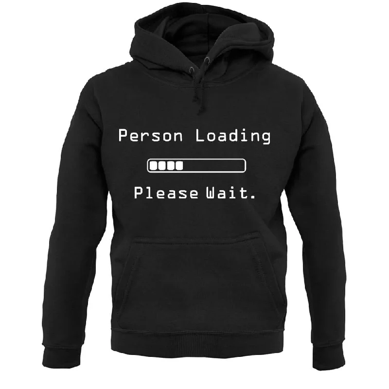 Person Loading Please Wait Unisex Hoodie Hoodie with Cuffed Sleeves Snug Secure