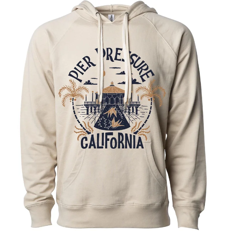 Pier Pressure Raglan Hoodie Hoodie with Applique Textured Unique