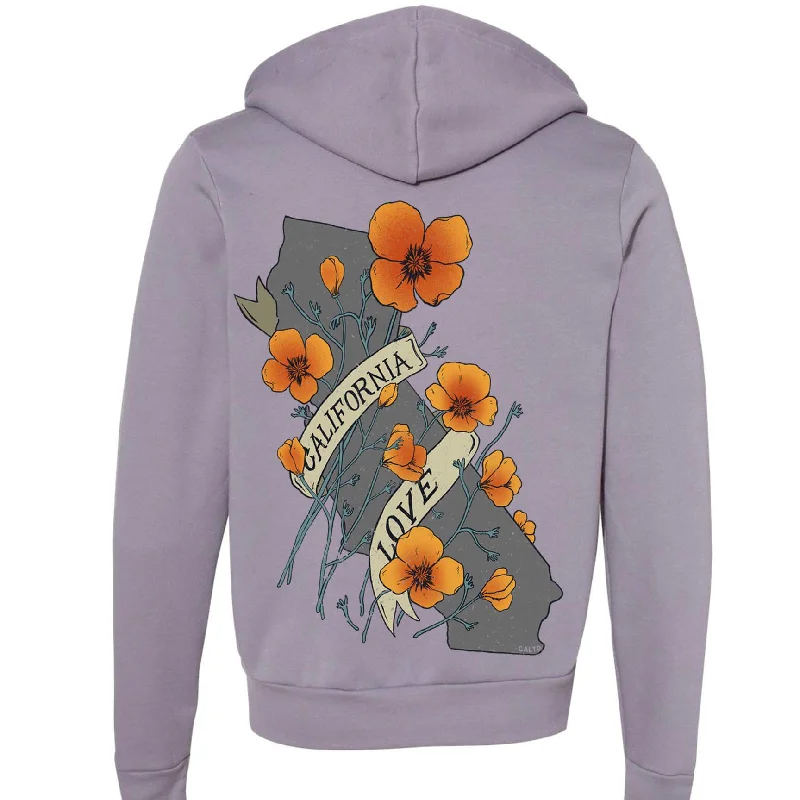 Poppies California Love Zip Up Hoodie