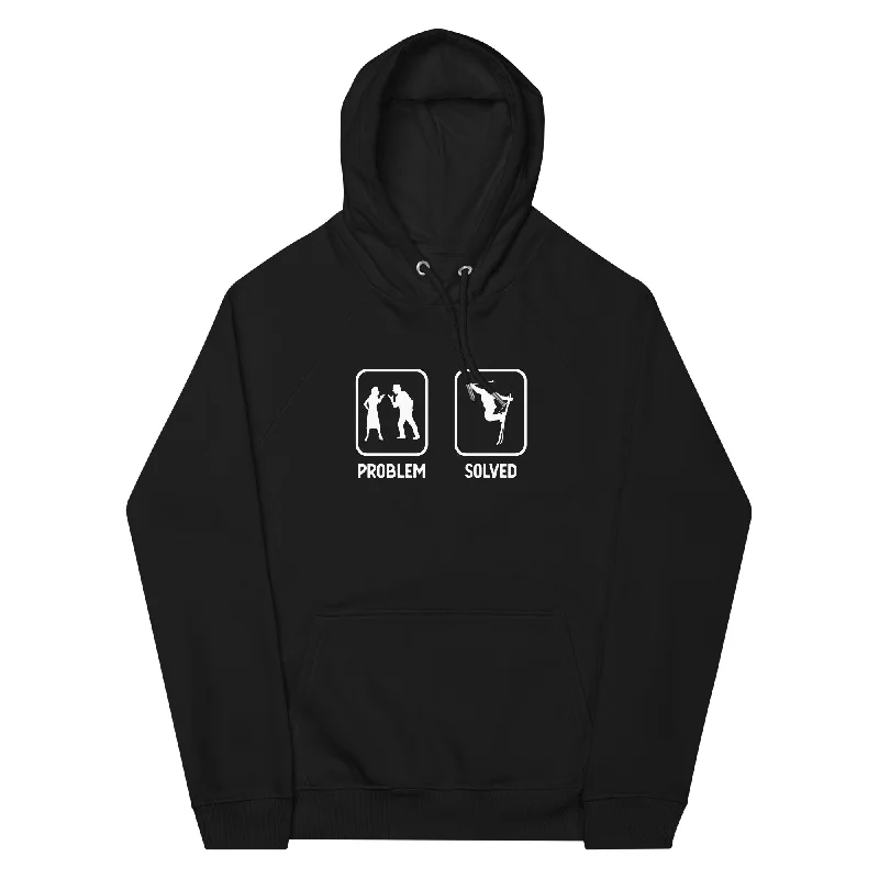 Problem Solved - Mann Skifahren - Unisex Premium Organic Hoodie