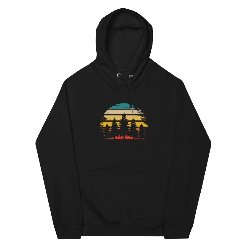 Retro Sonne und Bäume - Unisex Premium Organic Hoodie