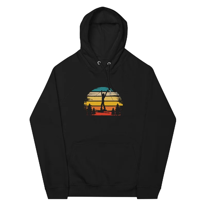 Retro Sonne und Skifahren - Unisex Premium Organic Hoodie