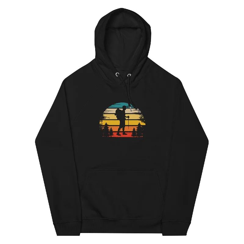 Retro Sonne und Wandern - Unisex Premium Organic Hoodie