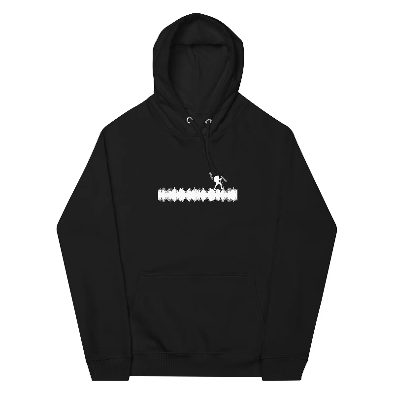 Schallwellen - Wandern - Unisex Premium Organic Hoodie Hoodie with Turtle Neck Cozy Winter Schallwellen - Wandern - Unisex Premium Organic Hoodie Hoodie with Turtle Neck Cozy Winter