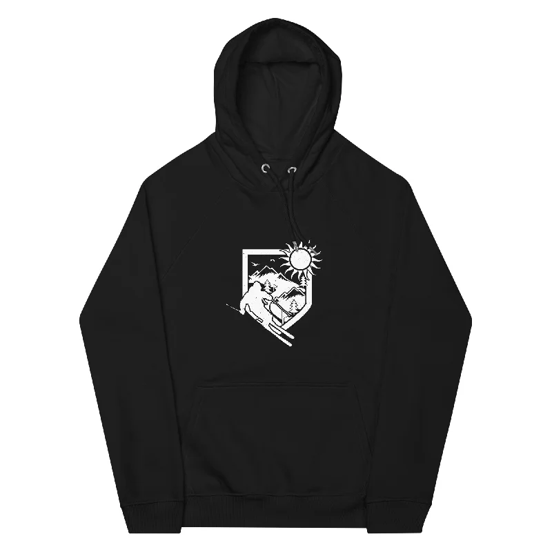 Ski und Brusttasche - Unisex Premium Organic Hoodie