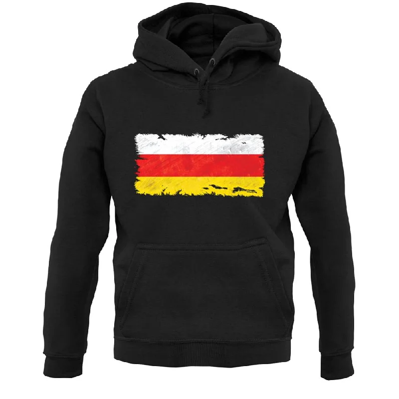 South Ossetia Grunge Style Flag Unisex Hoodie