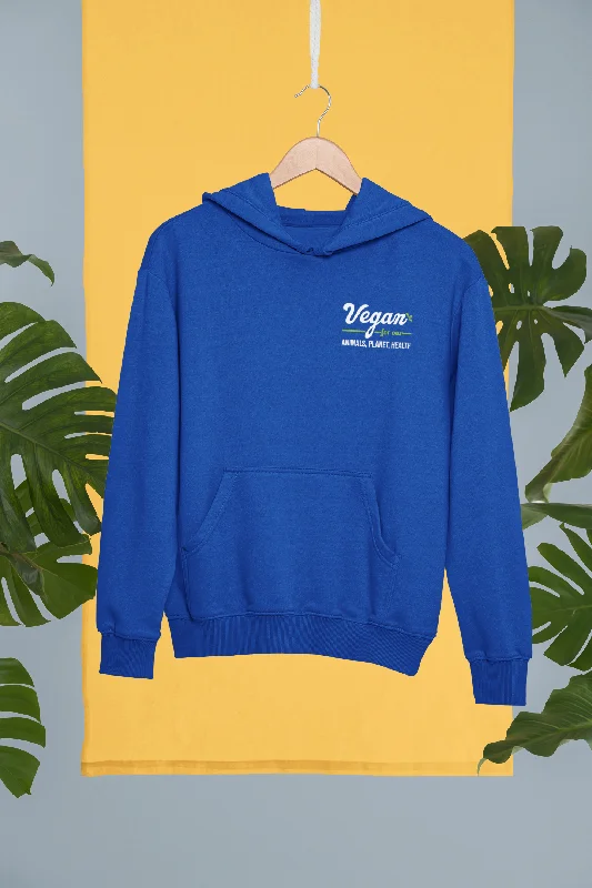 Vegan For Our Animals Planet Health Organic Unisex Hoodie Hoodie with High Neck Warm Protective Vegan For Our Animals Planet Health Organic Unisex Hoodie Hoodie with High Neck Warm Protective
