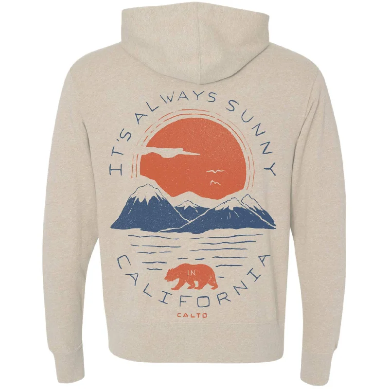 Sunny California Zip Up Hoodie