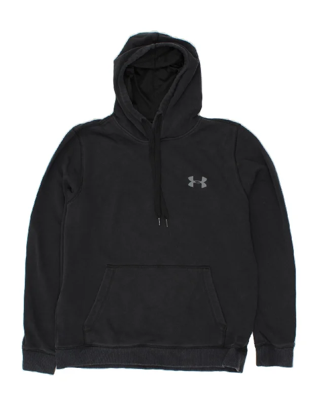 UNDER ARMOUR Mens Hoodie Jumper Medium Black Cotton Hoodie with Strings Custom Fit Adjustable UNDER ARMOUR Mens Hoodie Jumper Medium Black Cotton Hoodie with Strings Custom Fit Adjustable