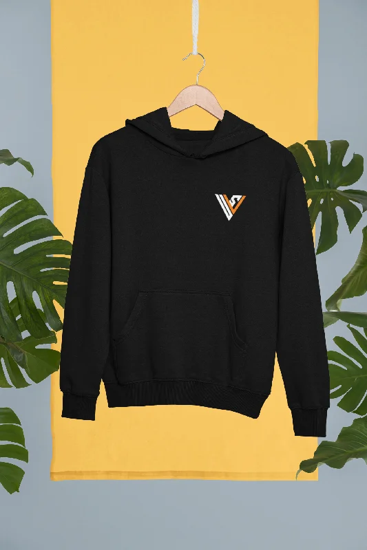 Vegan Unisex Hoodie By Urban Vegan Studio Hoodie with Ribbed Hem Stretchable Secure