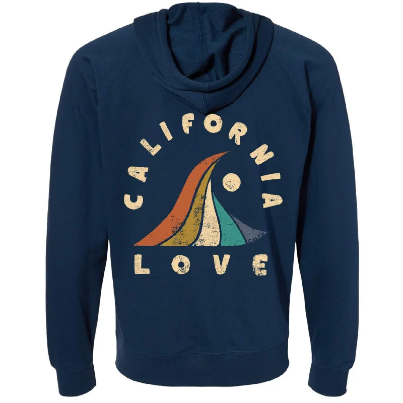 Wave California Love Raglan Zipper Hoodie Hoodie with Raglan Sleeves Sporty Comfortable Wave California Love Raglan Zipper Hoodie Hoodie with Raglan Sleeves Sporty Comfortable