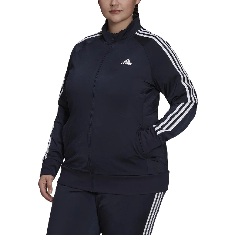 adidas Women's Tricot Slim 3-Stripes Track Jacket (Plus Size) Embroidered Jacket Appliqued Jacket Beaded Jacket adidas Women's Tricot Slim 3-Stripes Track Jacket (Plus Size) Embroidered Jacket Appliqued Jacket Beaded Jacket