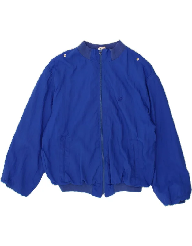 BELFE Womens Bomber Jacket UK 20 2XL Blue Polyamide