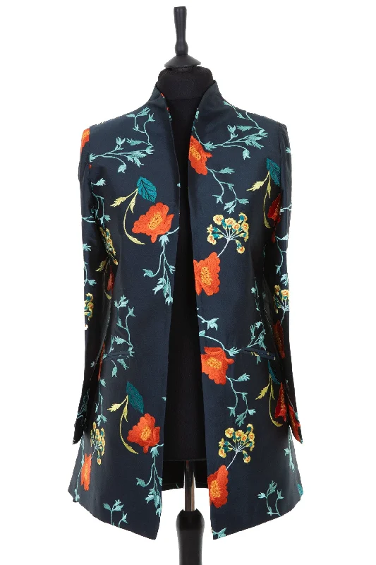 Bhumi Jacket in Poppy Jersey Jacket Tulle Jacket Batik Jacket