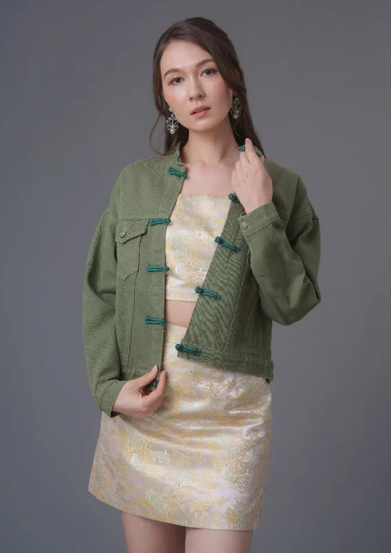 Denim Tang Jacket (Army Green)