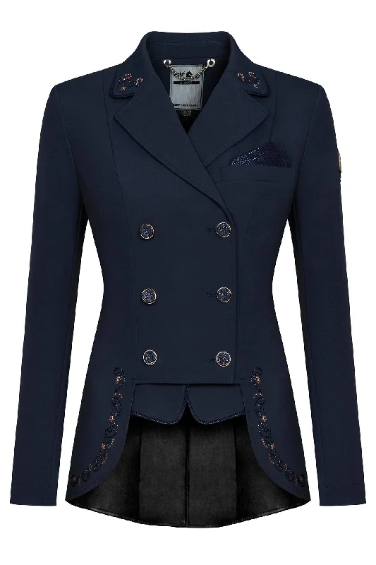 Dressage Competition Jacket Lexim Chic Rose Gold Welt Pockets Slit Pockets Flap Pockets