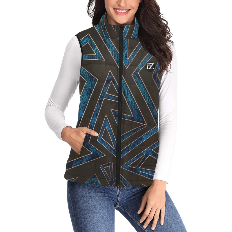 FZ  Women's African Print Puff Jacket 4 Boat Neck Shawl Collar Notched Collar