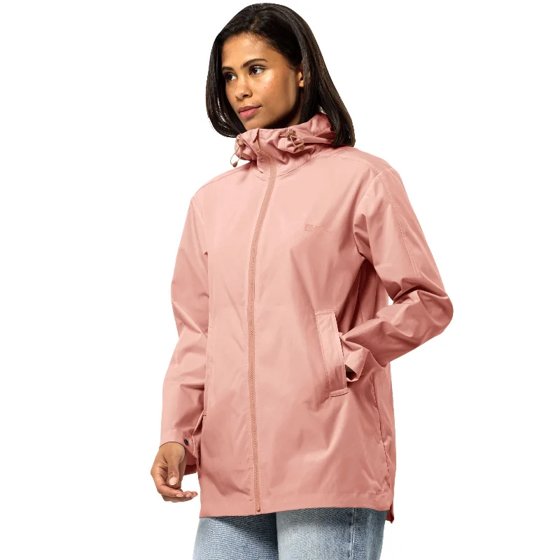 Jack Wolfskin Womens Desert Wind Hooded Jacket - Rose Dawn Jacket Blazer Coat