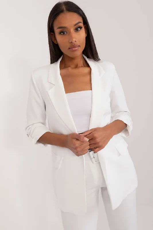 Jacket Och Bella Zippered Front Buttoned Front Snap Front