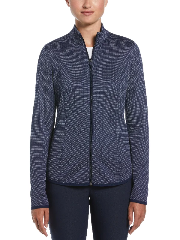 Women's Midweight Layering Full Zip Golf Jacket Cotton Fabric Linen Fabric Terry Fabric Women's Midweight Layering Full Zip Golf Jacket Cotton Fabric Linen Fabric Terry Fabric