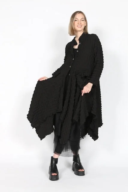 Nopj4149 Jacket Notch Collar Peter Pan Collar Cowl Neck