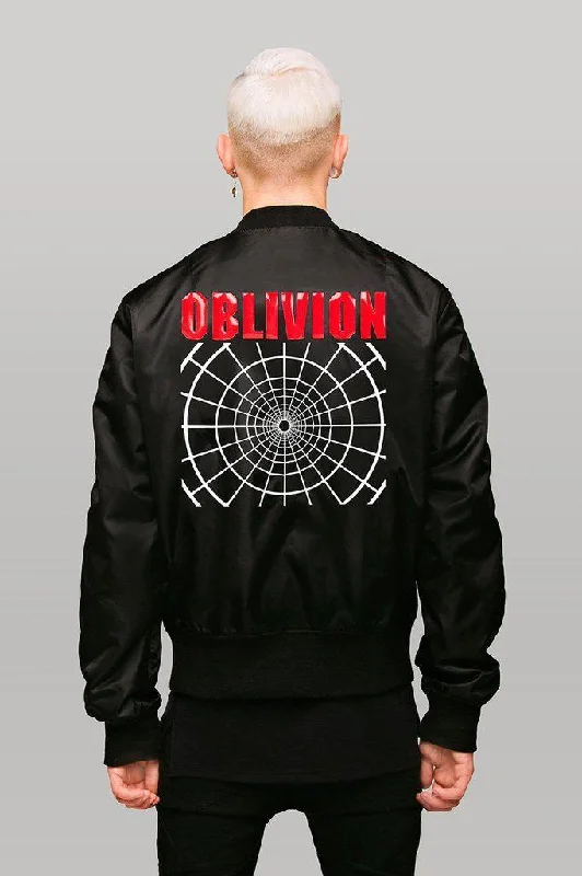 Oblivion MA1 Jacket - Unisex Herringbone Jacket Houndstooth Jacket Plaid Jacket