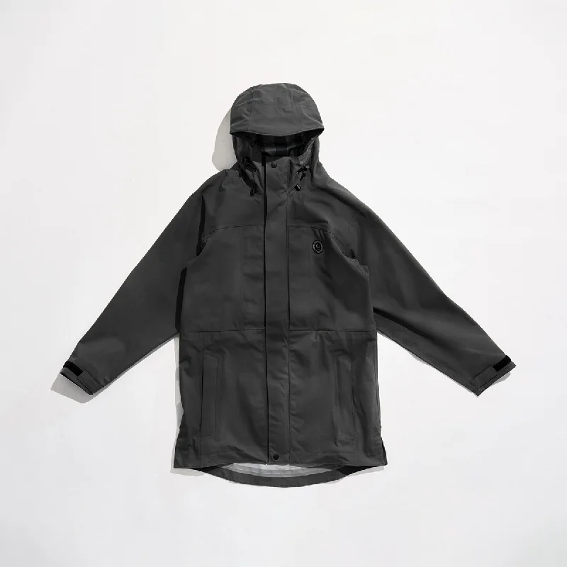 Rain Jacket - Unisex Zip Front Button Front Snap Front