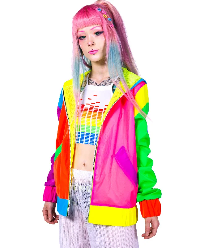 REFLECTIVE CLUB BOMBER JACKET Wool Fabric Cashmere Fabric Tweed Fabric