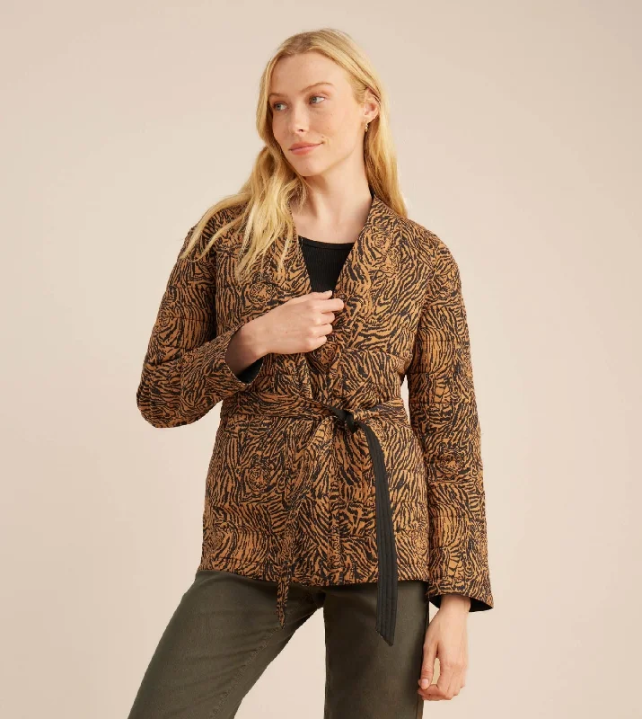 Tora Quilted Jacket Reversible Bomber Jacket Anorak Windbreaker