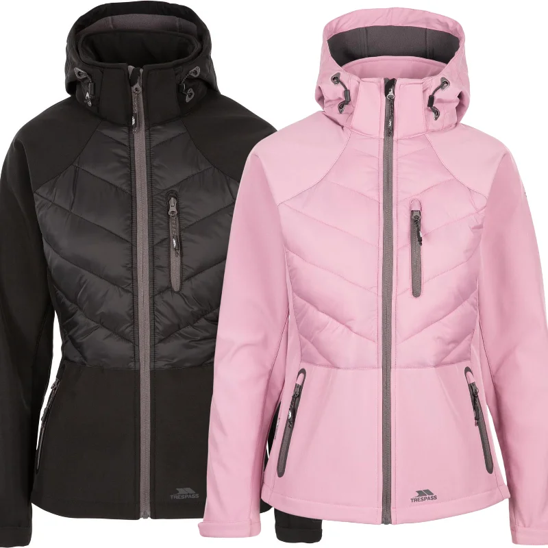 Trespass Womens Elvira Softshell Jacket Fleece Jacket Down Jacket Feather Jacket