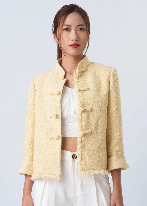 Tweed Tang Jacket (Pale Yellow)