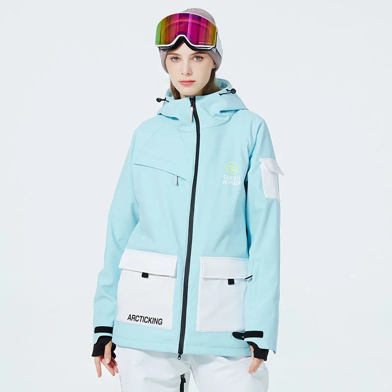 Women's Arctic King & Queen Mountain Adventure Snow Jacket Cardigan Sweater Pullover Women's Arctic King & Queen Mountain Adventure Snow Jacket Cardigan Sweater Pullover