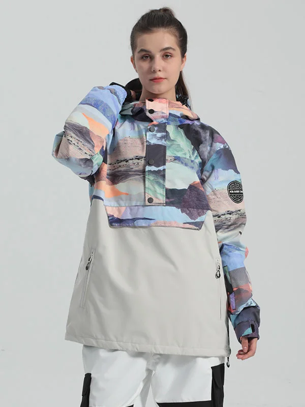 Women's Gsou Snow Snowglam-48 Anorak Jacket Embroidered Jacket Appliqued Jacket Beaded Jacket Women's Gsou Snow Snowglam-48 Anorak Jacket Embroidered Jacket Appliqued Jacket Beaded Jacket