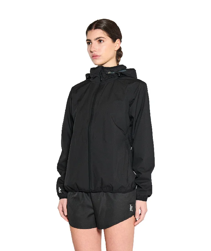 Women's Nimbus Rain Jacket - Black Front Pockets Side Pockets Patch Pockets